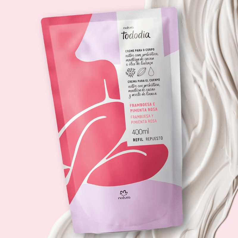 REPUESTO CREMA CORPORAL FRAMBUESA Y PIMIENTA ROSA TODODIA 400 ML2