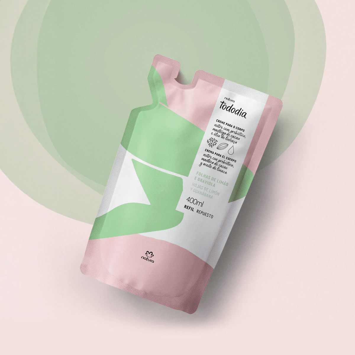 REPUESTO CREMA CORPORAL HOJAS DE LIMON Y GUANABANA 400 ML2
