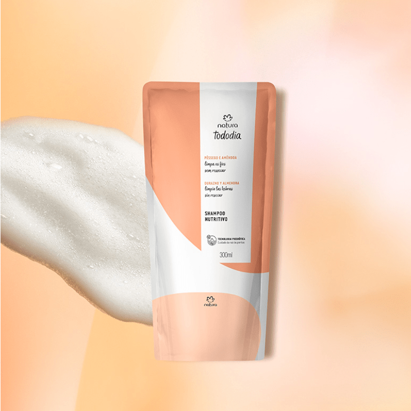 REPUESTO SHAMPOO NUTRITIVO DURAZNO Y ALMENDRA TODODIA 300 ML2