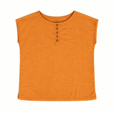 Blusa de Algodón Paracas flame mujer mandarina2