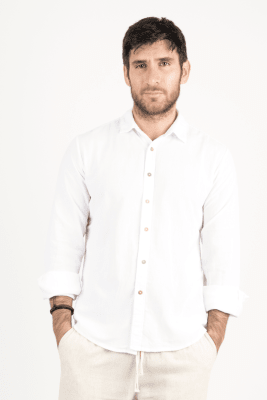 Camisa Clásica m/l ALG blanco1