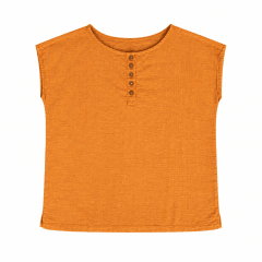 Blusa de Algodón Paracas flame mujer mandarina