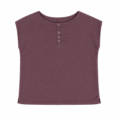Blusa de Algodón Paracas flame mujer borgoña