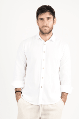 Camisa Clásica m/l ALG blanco