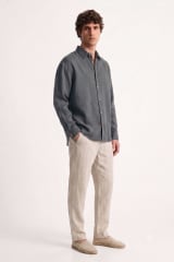 Camisa Clásica m/l ALG acero