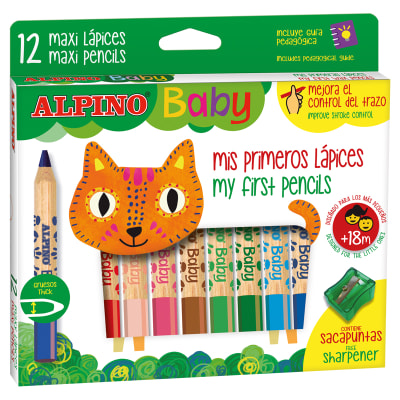 12 LAPICES DE COLORES ALPINO BABY1