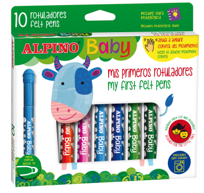 10 ROTULADORES ALPINO BABY1