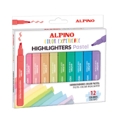 ESTUCHE 12 DESTACADORES PASTEL ALPINO COLOR EXPERIENCE