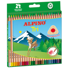 ESTUCHE 24 LAPICES DE COLORES TRI ALPINO