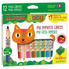 12 LAPICES DE COLORES ALPINO BABY