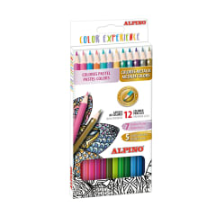 ESTUCHE 7 LAPICES DE COLORES PASTEL Y 5 METALIX ALPINO