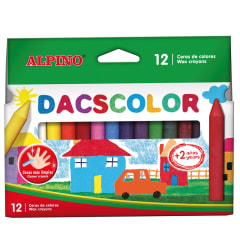 ESTUCHE 12 LAPICES DE CERA DACSCOLOR ALPINO