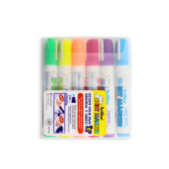 6 MARCADORES DE ROPA FLUOR ARTLINE