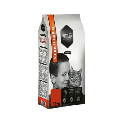 Amity Premium Gato Esterilizado Salmon y Arroz 1,5Kg