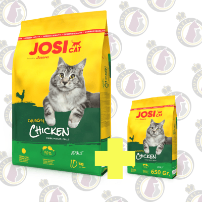 JOSICAT Chicken 10 Kg + Bolsita 650 Gr. de regalo
