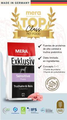 Mera dog exklusiv Puppy truthahn & reis 15 kg