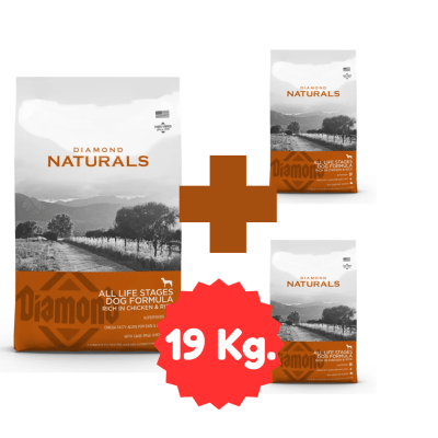 NATURALS All Life Stage 19 Kg. (Bolsa 15kg + 2 bolsas de 2 Kg. )1