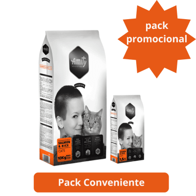 Amity Premium Gato Salmon & Rice 11.5 Kg (10Kg + 1.5Kg)1
