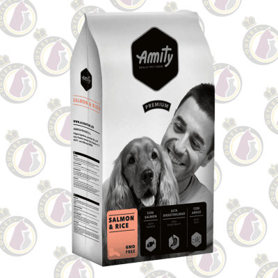 Amity Premium salmon & rice 15 Kg.