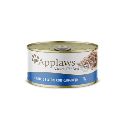 Applaws Lata Gato Filete de Atún con Cangrejo 70 grs1