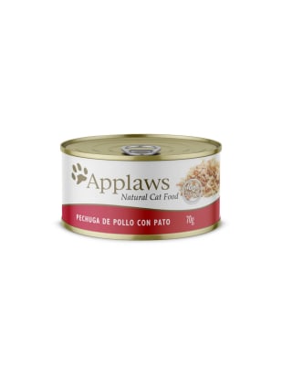 Applaws lata gato Pechuga de Pollo con Pato 70g