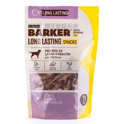 Barker Long Lasting Snacks Patas de pollo 260G (20 und)1