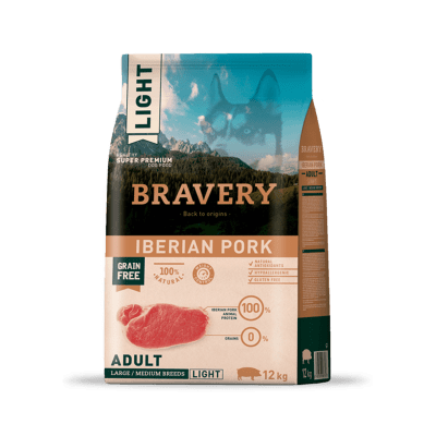 Bravery Adulto Medium-Large light iberian pork 12 Kg1