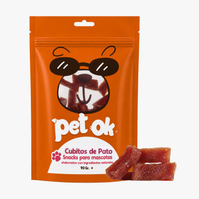 PetOk Cubitos de Pato 90Gr1