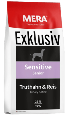 Mera dog exklusiv senior truthahn & reis 15 kg1