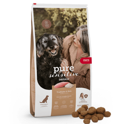 Mera Pure Sensitive senior turkey & Rice 12,5 Kg.