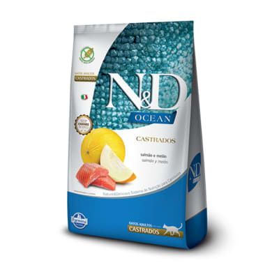 N&D Ocean Gato Adulto Castrado Salmón 7,5 Kg.1