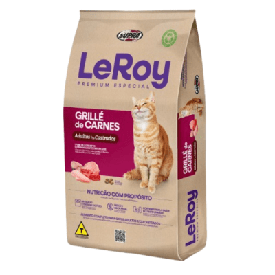 Leroy Cat Alimento Seco para Gatos Grille de Carnes 10.1 kg1