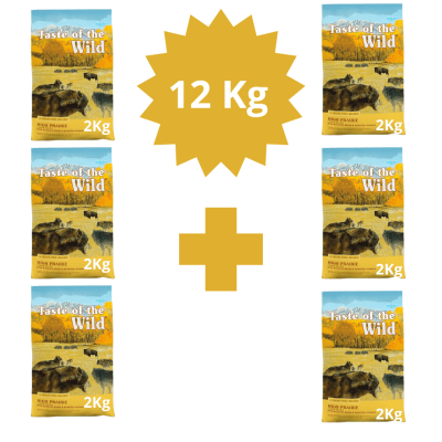 Taste Of The Wild Dog High Prairie 12Kg (pack 6 bolsas 2 kg)1