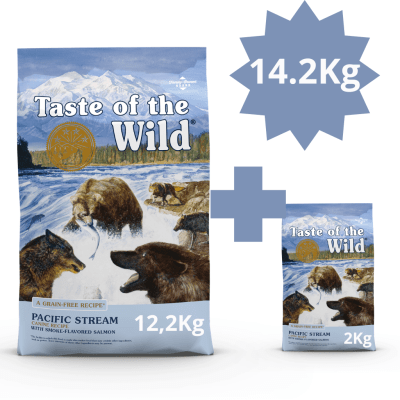 Taste Of The Wild Pacific Stream Adulto 14.2Kg (12.2Kg + 2Kg)1
