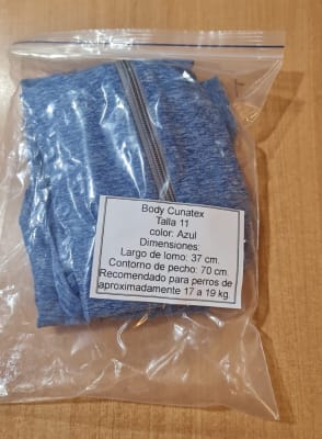 Body Cobre Cunatex Talla 11 Color Azul (sin empaque)1
