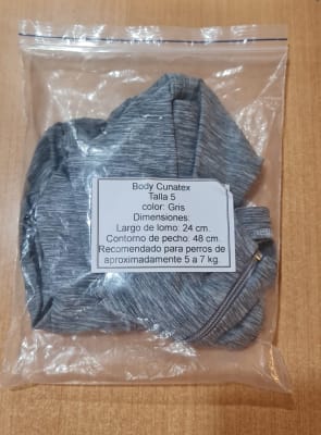 Body Cobre Cunatex Talla 5 Color Gris (Sin Empaque)1