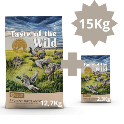 Taste Of The Wild Ancient Wetlands (Pato) 15KG (bolsa 12,7kg + 2,3Kg)1