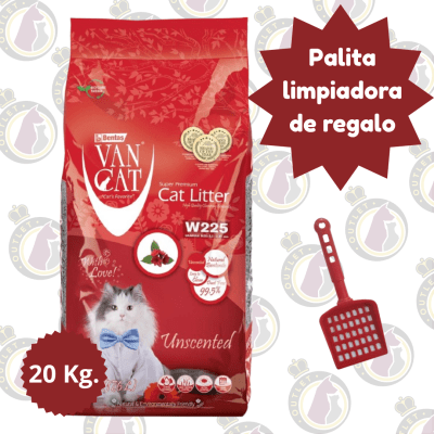 Vancat Natural 20 Kg. + Palita limpiadora (color al azar)1
