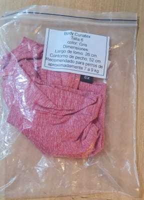 Body Cobre Cunatex Talla 6 Color Rojo (sin empaque)1