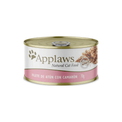 Applaws Gato Filete Atun & Camaron Lata 70 grs