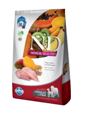 N&D Tropical Pollo Perro Adulto Raza Mediana y Maxi 12 Kg (lleva 12kg y paga 10kg)