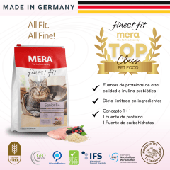 Mera cat Finest fit senior 8+ 4Kg.