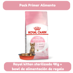 Royal Canin Kitten Estirilizado 4Kg + Platito Alimentacion