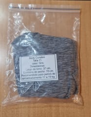 Body Cobre Cunatex Talla 11 Color Gris (sin empaque)