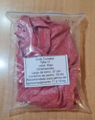 Body Cobre Cunatex Talla 11 Color Rojo (sin empaque)