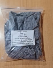 Body Cobre Cunatex Talla 14 Color Gris (Sin Empaque)