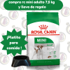 Royal Canin mini adulto 7,5 Kg. + Plato de comida de regalo1