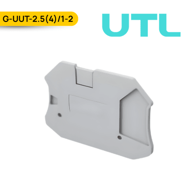 TAPA FINAL PARA BORNERA INTERRUMPIBLE P/CUCHILLA, G-UUT-2.5(4)/1-2; UTL1