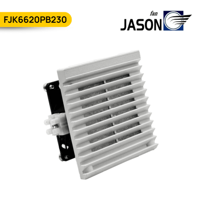 VENTILADOR C/ REJILLA Y FILTRO PARA TABLERO 26M3/H, 230VAC. 106X106MM,FJK6620PB230; JASON FAN1