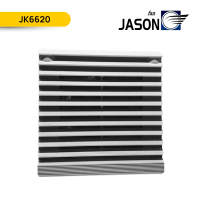 REJILLA CON FILTRO PARA TABLEROS 106X106MM RAL 7035, JK6620; JASON FAN1